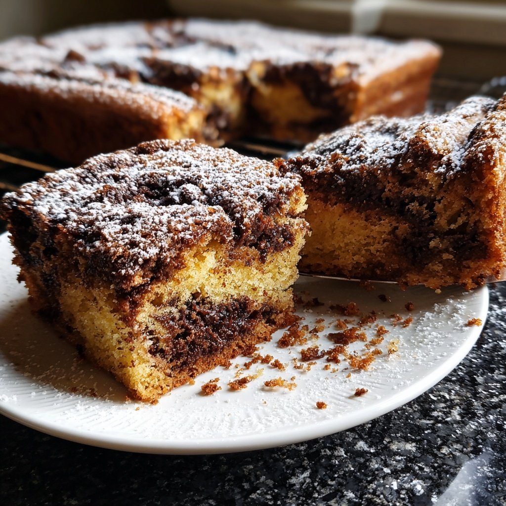 Blechkuchen mit Schoko-Swirl