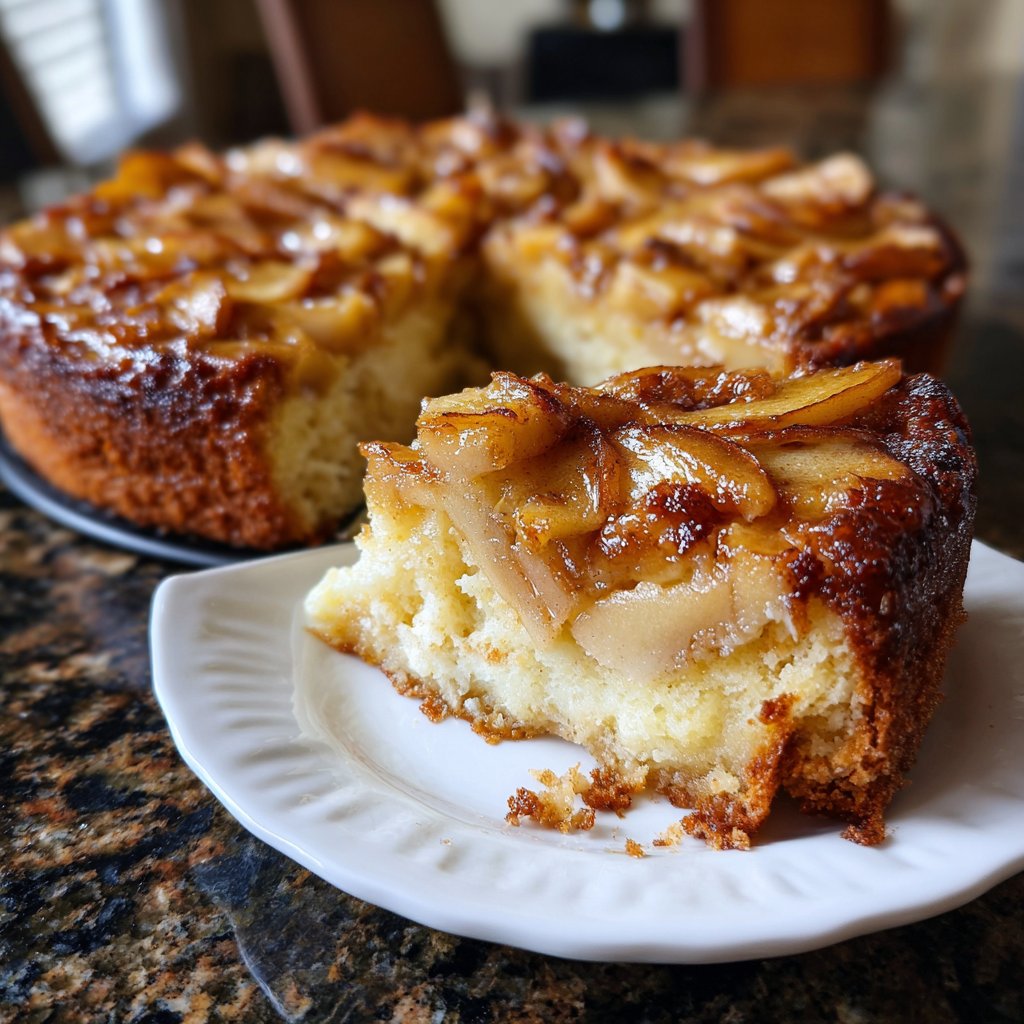 Blechkuchen mit Apfel und Vanille