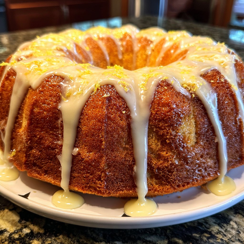Blechkuchen mit Zitronenguss und Joghurt