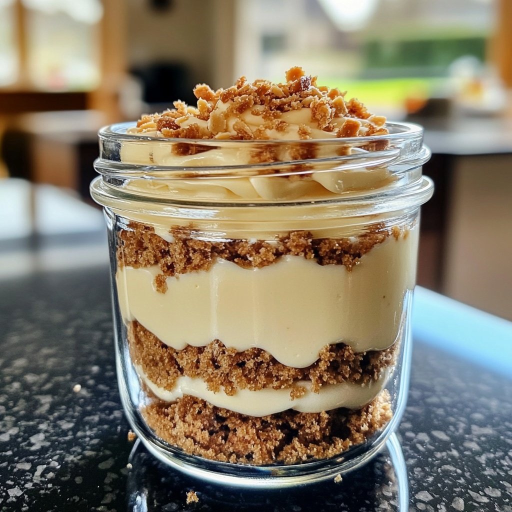 Bienenstich-Dessert im Glas