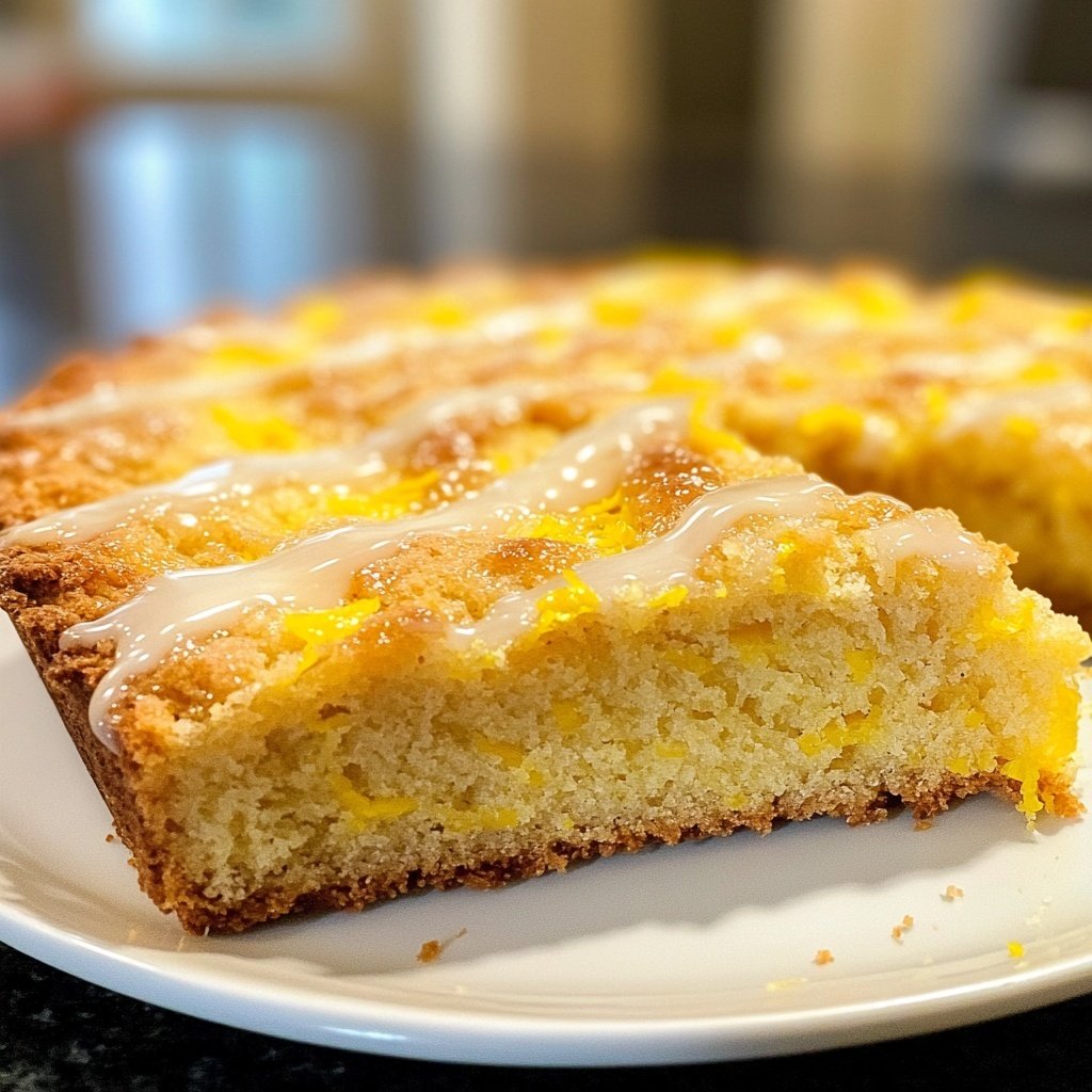 Zitronenkuchen mit Zitronenabrieb
