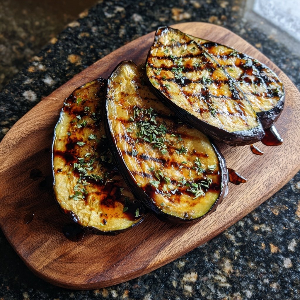 Gegrillte Auberginen Scheiben